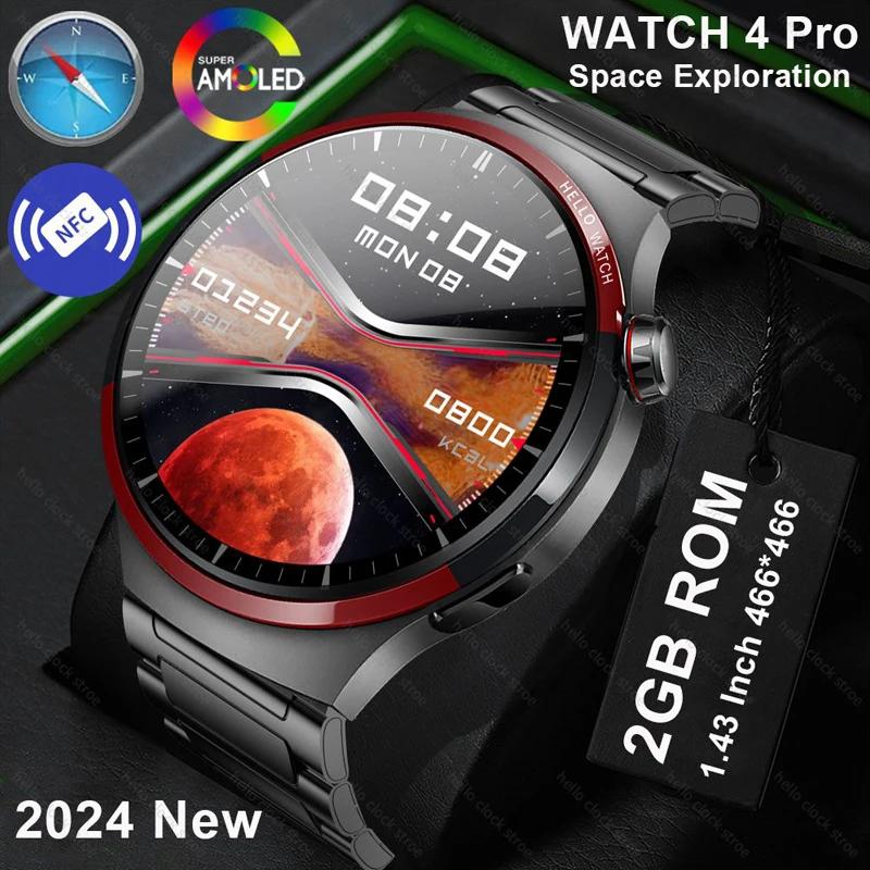ȭ ġ 4 ο Ʈ ġ 2024, ƼŸ 46mm AMOLED, 2GB ROM, NFC ħ,  ȭ, Ʈ ġ , IOS, ǰ